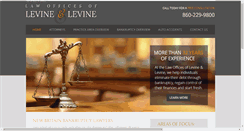 Desktop Screenshot of levineandlevinelaw.com