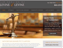 Tablet Screenshot of levineandlevinelaw.com